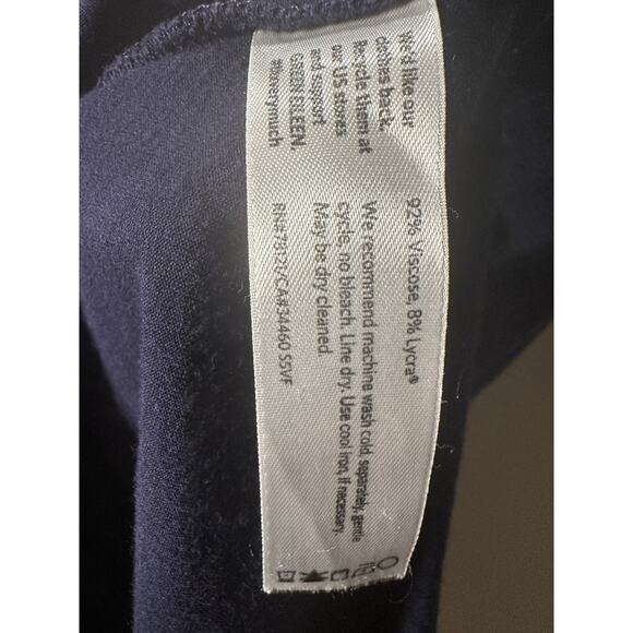 Eileen Fisher Asymmetrical 3/4 Sleeve Tunic T-Shirt Crew Neck Blue Size XXS TTP - Picture 11 of 12